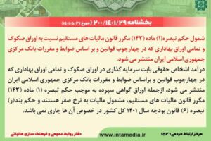 سرمایه گذاری اشخاص حقوقی در اوراق صکوک
